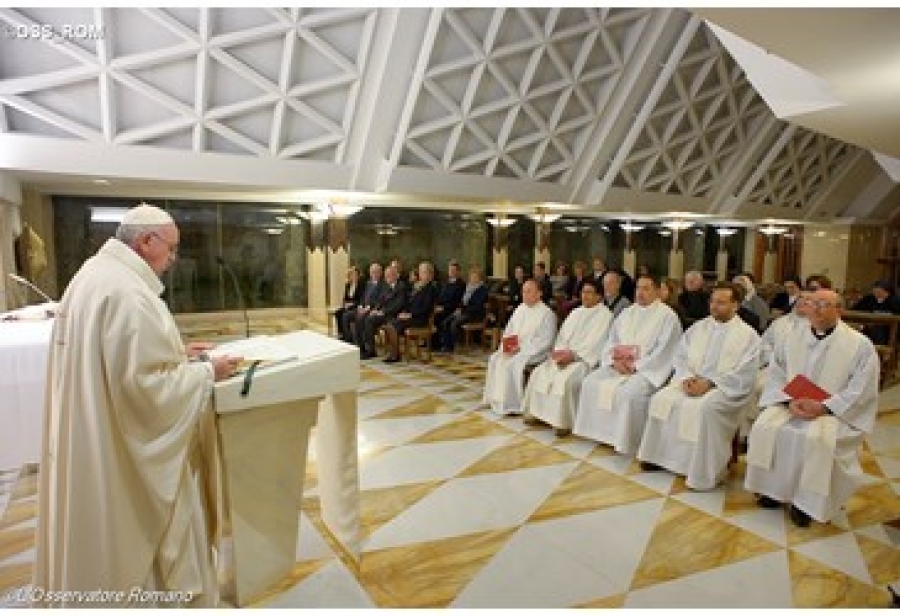 Francisco en Santa Marta: &laquo;&iquest;Creo que el Se&ntilde;or me ha salvado gratuitamente?&raquo;