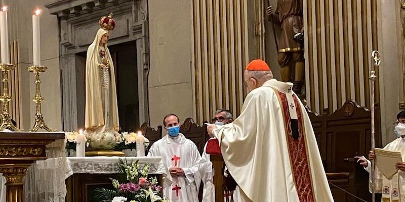 La catedral acoge una Misa solemne en el 105 aniversario de la primera aparición de Nuestra Señora en Fátima