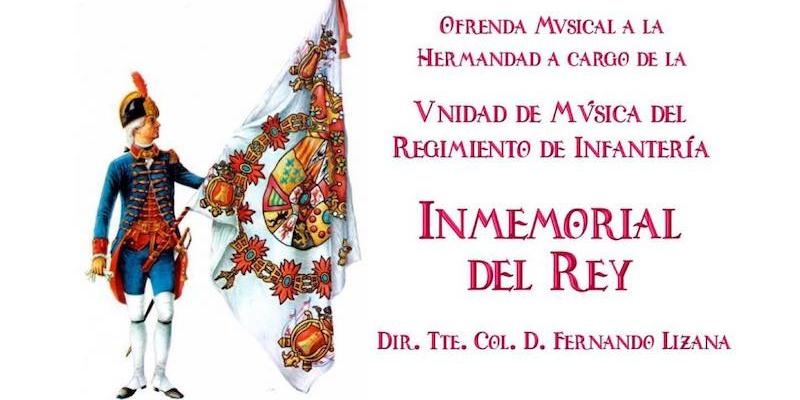 La Unidad del Regimiento de Infanter&iacute;a Inmemorial N&ordm; 1 ofrece un concierto de marchas procesionales en la bas&iacute;lica San Miguel