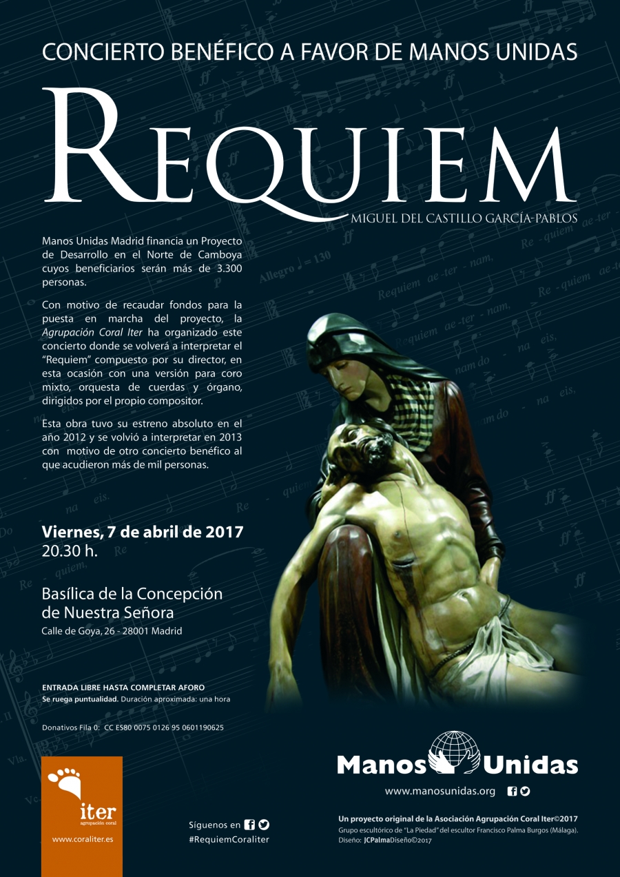 La Coral Iter organiza un concierto a beneficio de Manos Unidas