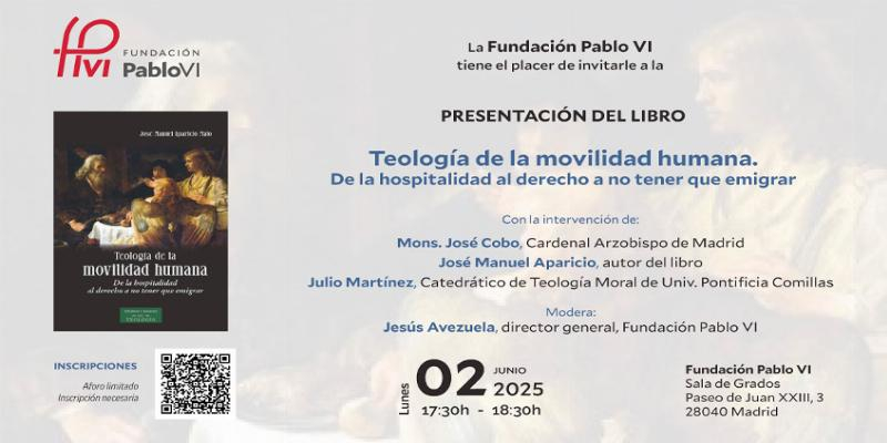 El delegado de Formación y Laicado de Madrid, José Manuel Aparicio presenta su libro ‘Teología de la movilidad humana. De la hospitalidad al derecho a no tener que emigrar’