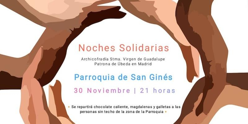 La Archicofrad&iacute;a Virgen de Guadalupe pone en marcha en San Gin&eacute;s la iniciativa Noches Solidarias