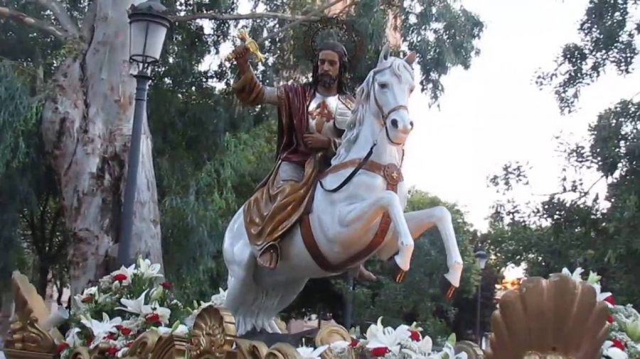 La Hermandad de Santiago Ap&oacute;stol festeja a su santo patrono en San Sebasti&aacute;n M&aacute;rtir de Carabanchel