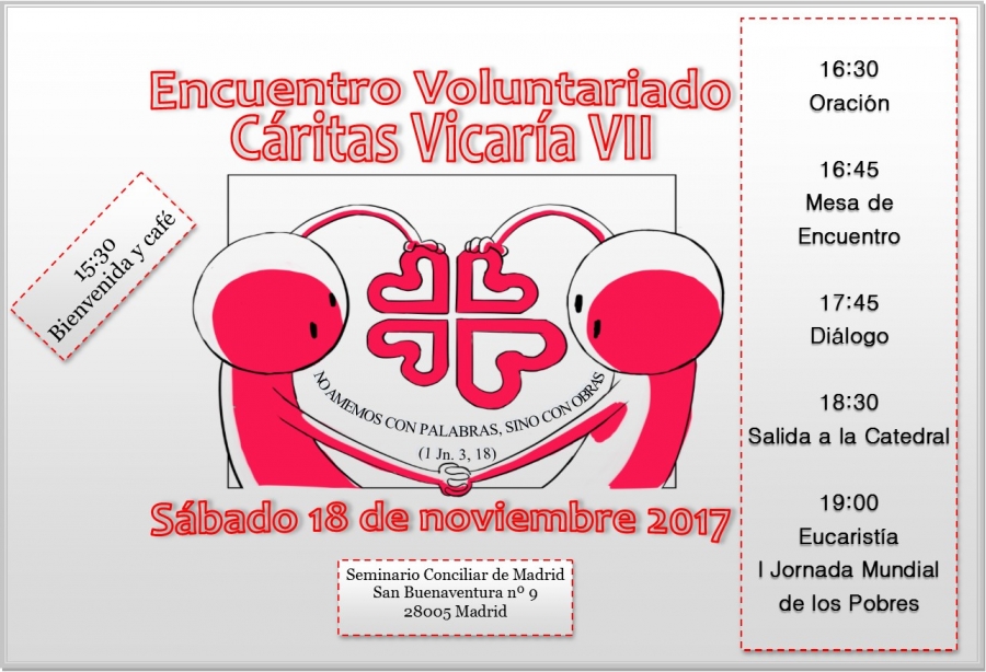 El Seminario acoge el encuentro de voluntariado de C&aacute;ritas Vicar&iacute;a VII