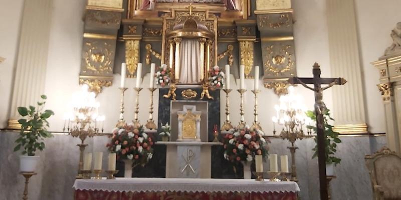 San Ildefonso y Santos Justo y Pastor acoge los cultos organizados por La Borriquita con motivo del Corpus Chico