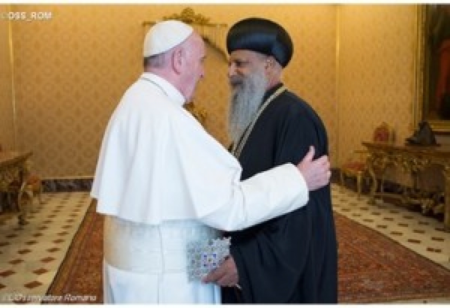 Encuentro con el Patriarca de la Iglesia Ortodoxa Tewahedo de Etiop&iacute;a: Un nuevo tiempo de amistad fraternal