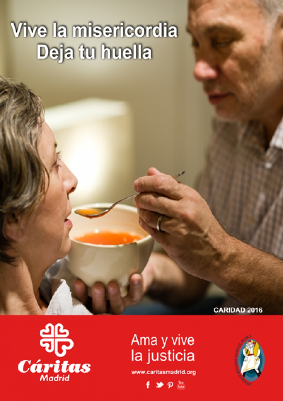 C&aacute;ritas Madrid celebra el D&iacute;a de Caridad con el lema 'Vive la misericordia. Deja tu huella'