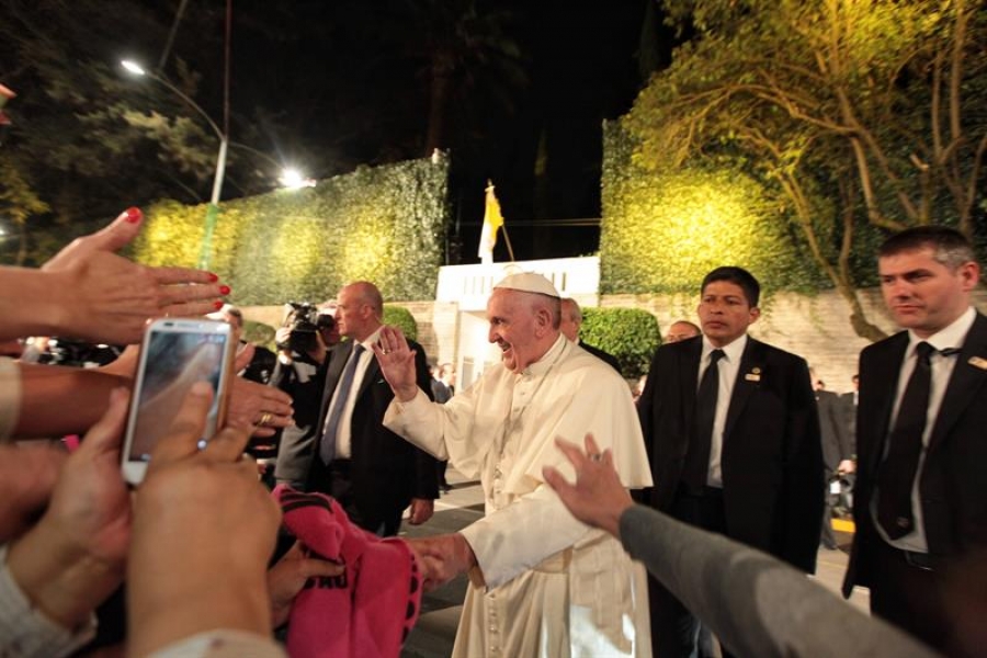 &laquo;Que Dios les pague esto&raquo;, las palabras de Francisco en &uacute;ltima noche en Nunciatura