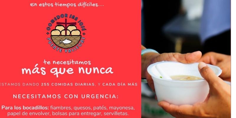 El comedor social San José de Puente de Vallecas inicia una campaña de recogida de tápers