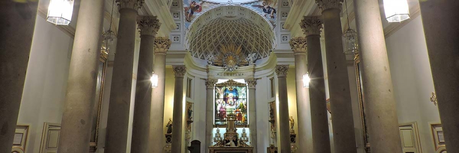 La imagen peregrina de la Almudena visita el Real Oratorio del Caballero de Gracia