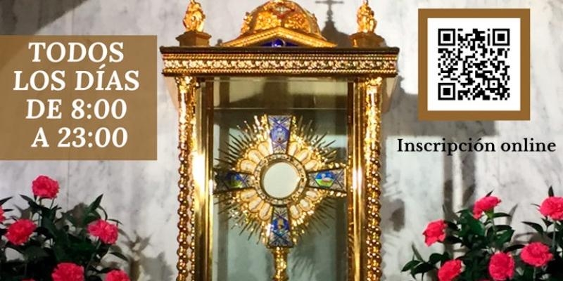 Los Doce Apóstoles recupera el horario habitual de la adoración eucarística permanente