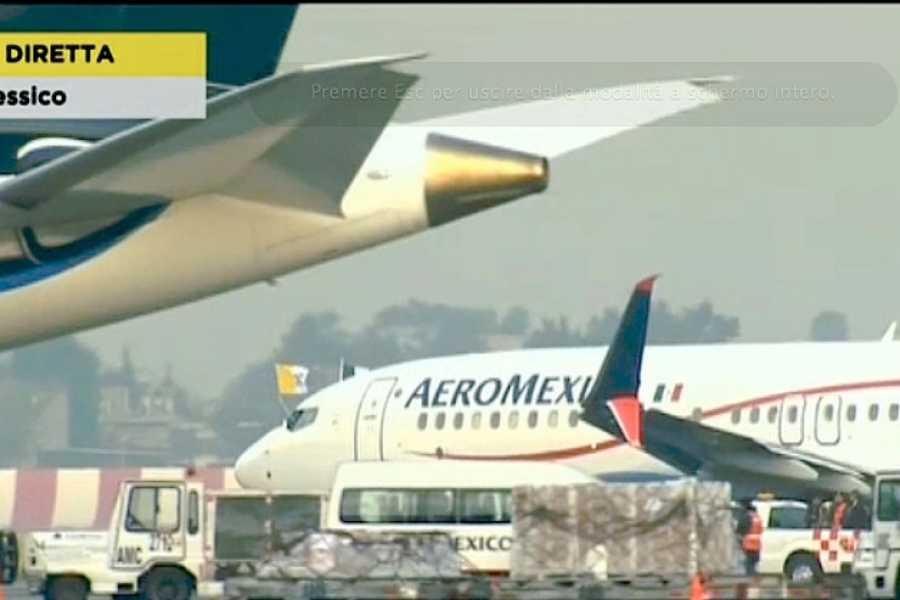 Tercer d&iacute;a del viaje apost&oacute;lico: el Santo Padre en camino hacia Chiapas