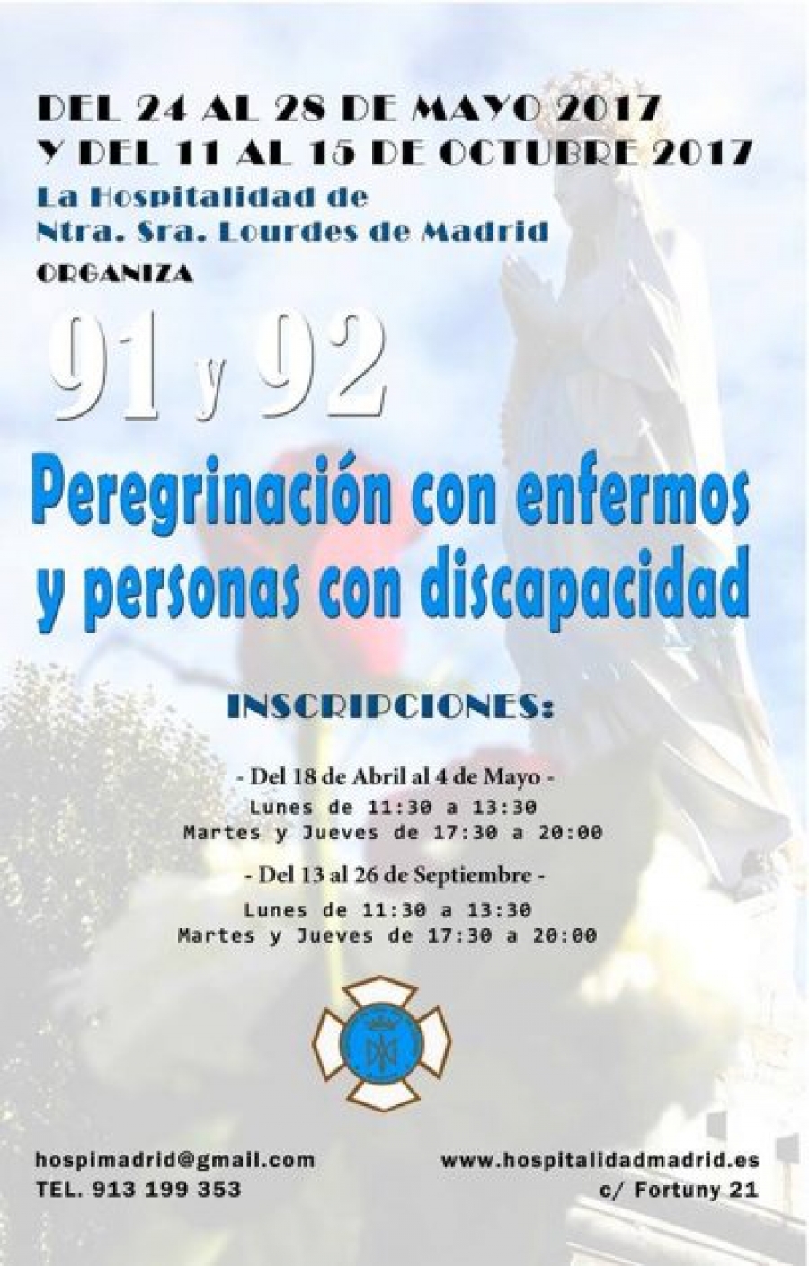 El cardenal Osoro acompa&ntilde;a la 91&ordf; peregrinaci&oacute;n diocesana a Lourdes