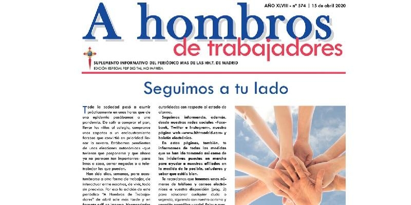 El centro de Madrid de Hermandades del Trabajo ofrece una edición digital de Mas y A Hombros de Trabajadores