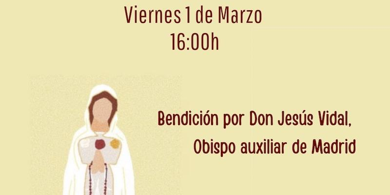 Monseñor Jesús Vidal bendice la imagen de la Virgen Blanca del Campus de Ciudad Universitaria