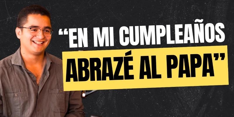 &laquo;&iquest;Cu&aacute;l es el miedo que tienen los j&oacute;venes a ser felices?&raquo;: Julio C&eacute;sar, el seminarista que le pidi&oacute; al Papa Francisco que rezara por &eacute;l en su cumplea&ntilde;os y recibi&oacute; un rosario a escondidas