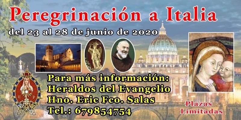 Los Heraldos del Evangelio aplazan su peregrinaci&oacute;n a Italia