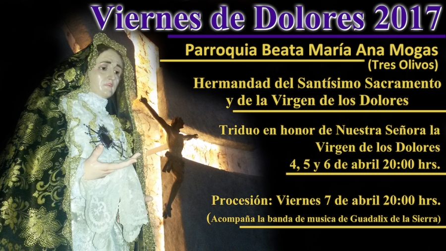 La parroquia Beata Mar&iacute;a Ana Mogas celebra un triduo en honor a la Virgen de los Dolores