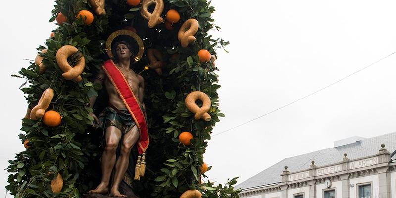 Pozuelo de Alarcón honra a san Sebastián Mártir con unos cultos marcados por la pandemia