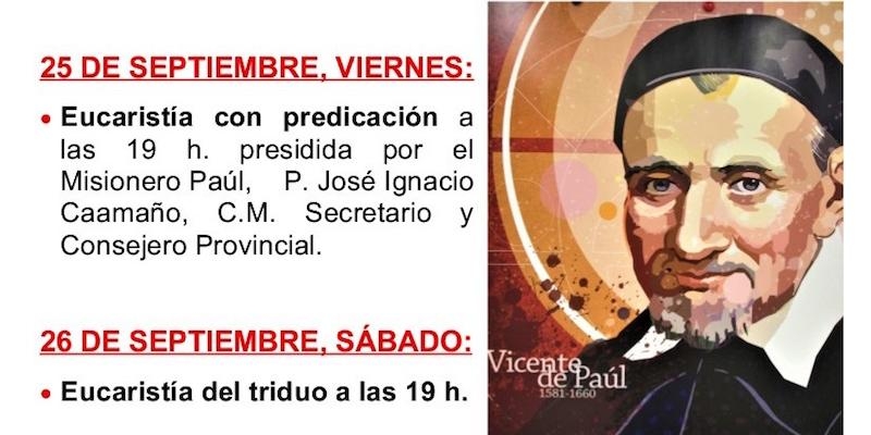 El padre Jos&eacute; Ignacio Caama&ntilde;o predica en la Milagrosa el triduo en honor a san Vicente de Pa&uacute;l