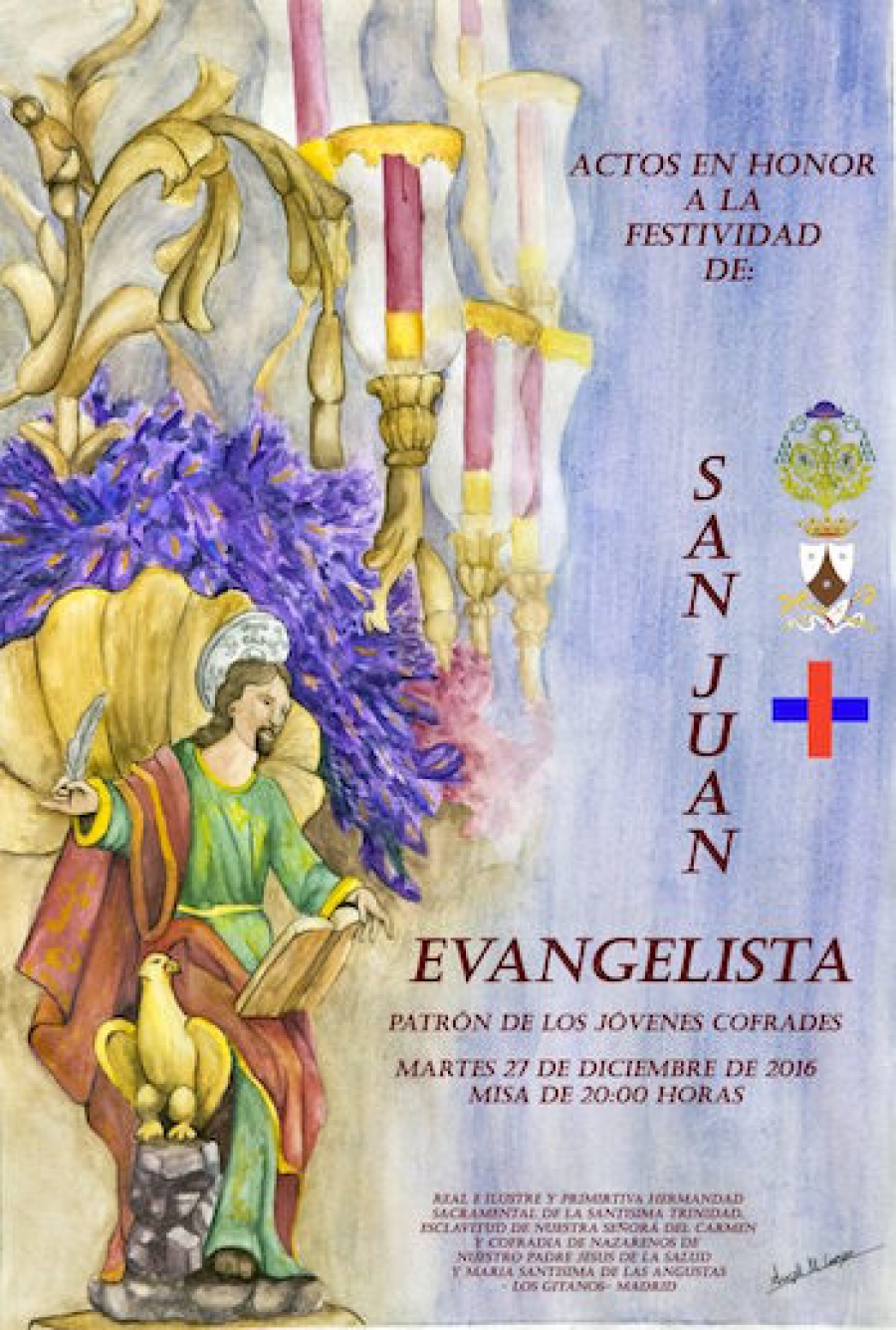 Los j&oacute;venes de 'los Gitanos' tambi&eacute;n celebran a san Juan Evangelista