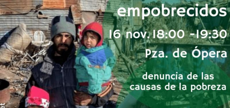 Encuentro y Solidaridad representa 'Empobrecidos: acci&oacute;n solidaria contra las causas de la pobreza'