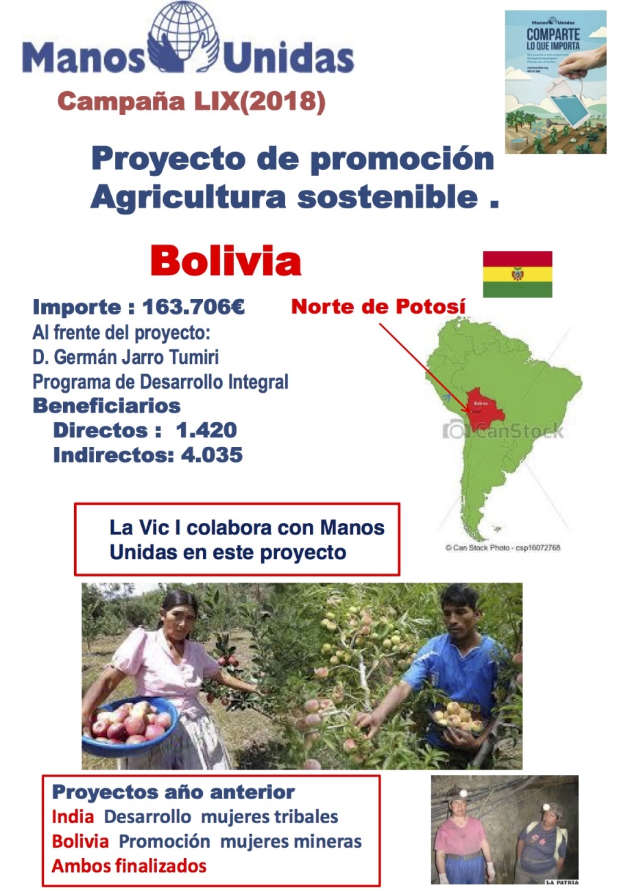 Parroquias de la Vicar&iacute;a I financian un proyecto de Manos Unidas en Bolivia
