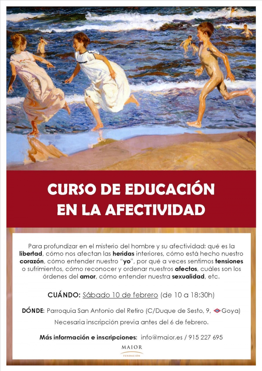 La Fundaci&oacute;n Maior organiza un curso de educaci&oacute;n en la afectividad en San Antonio del Retiro