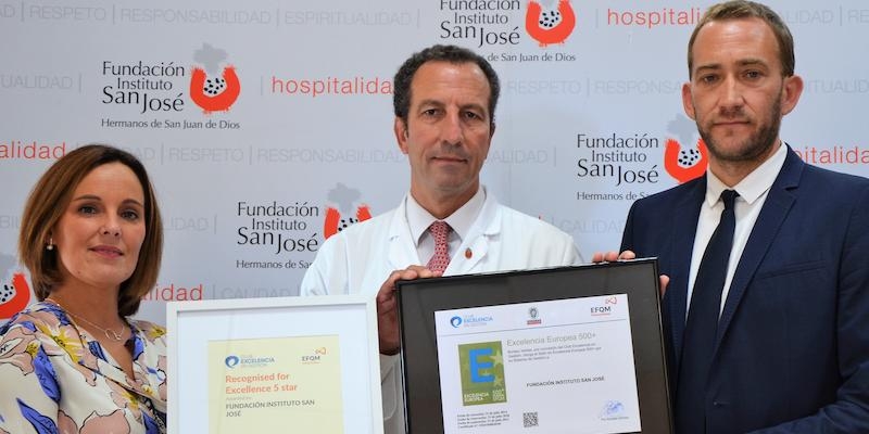 La Fundación Instituto San José renueva el Sello de Excelencia Europea EFQM 500+ en la atención a su pacientes y familias