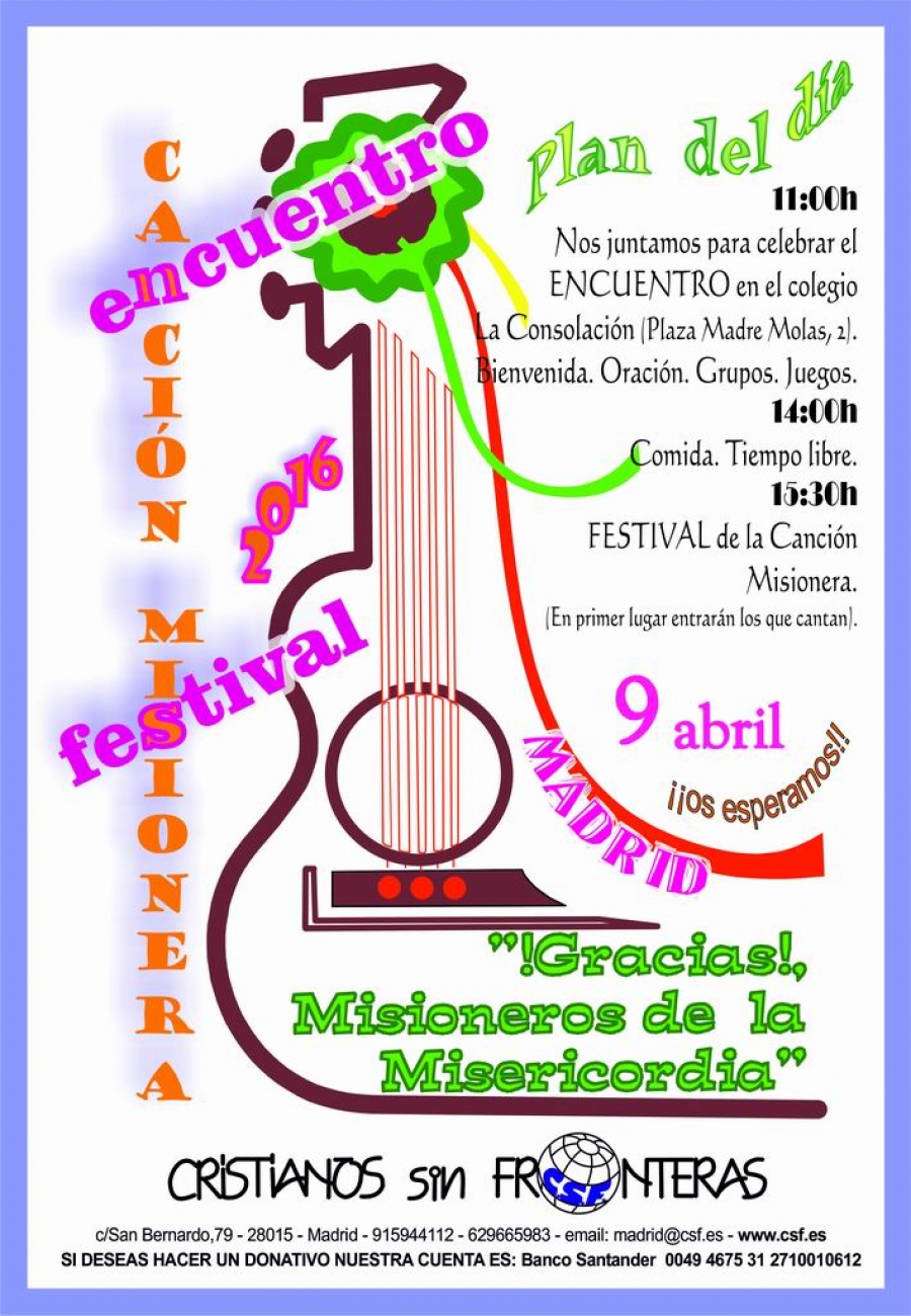 Encuentro y festival de la Canci&oacute;n Misionera en el colegio de la Consolaci&oacute;n