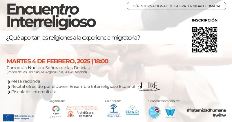 Encuentro Interreligioso en Nuestra Señora de las Delicias: &#039;¿Qué aportan las religiones a la experiencia migratoria?&#039;