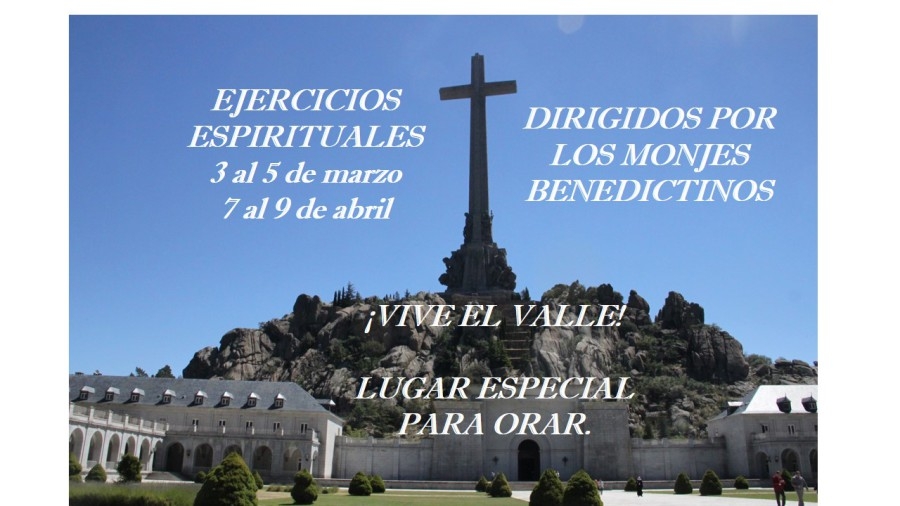 Los monjes benedictinos imparten dos tandas de ejercicios en el Valle de los Ca&iacute;dos
