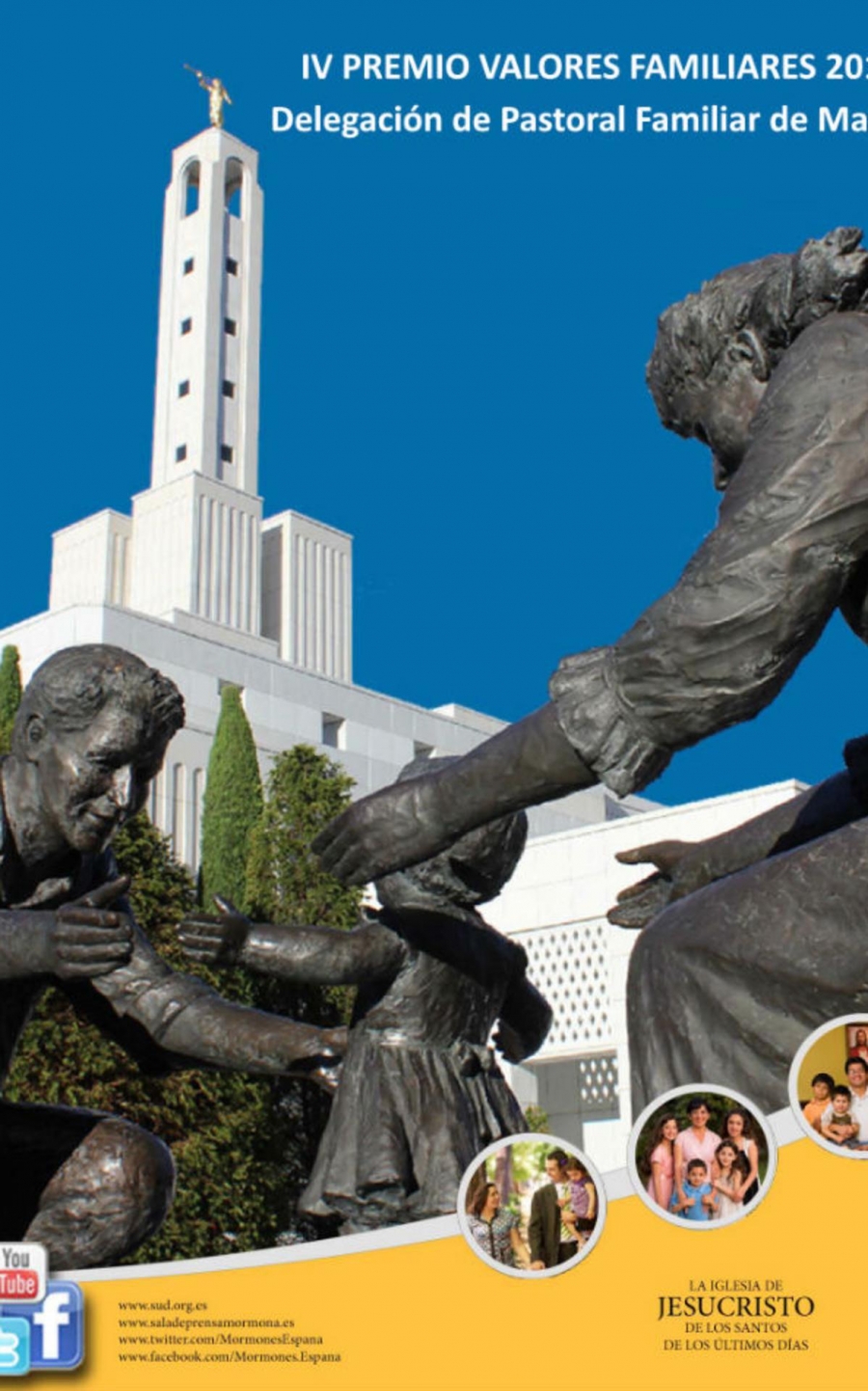 La Delegaci&oacute;n de Pastoral Familiar recibe el premio Valores Familiares otorgado por los mormones