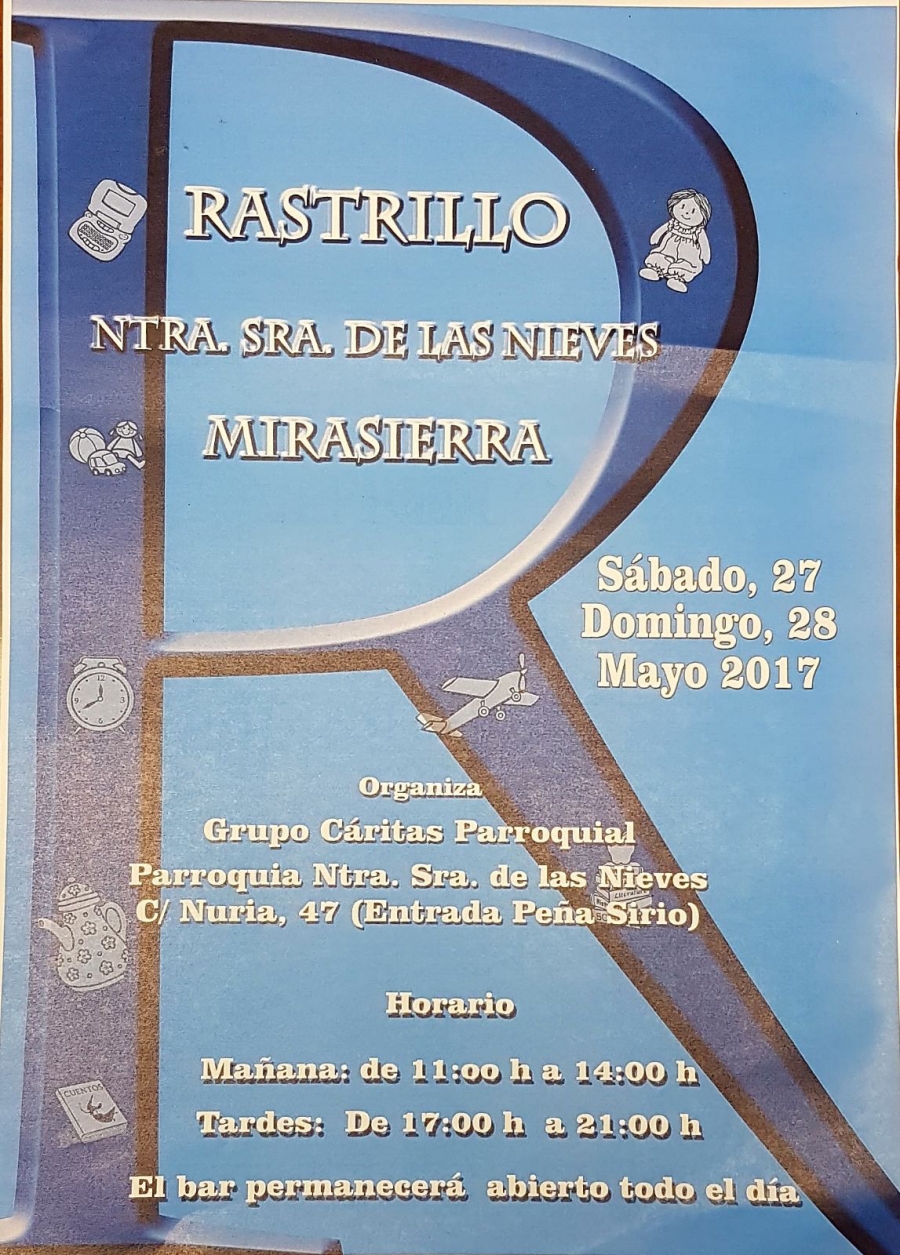 Nuestra Se&ntilde;ora de las Nieves acoge un rastrillo a beneficio de C&aacute;ritas