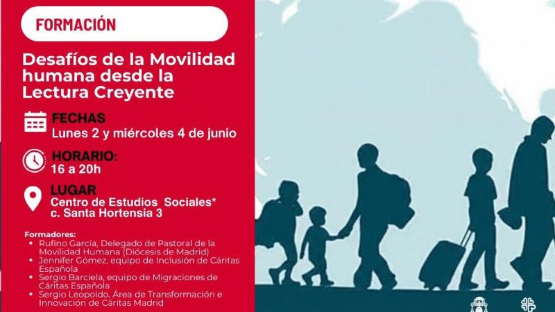 Nueva sesión del curso de Cáritas Madrid - «Desafíos de la Movilidad Humana desde la Lectura Creyente»