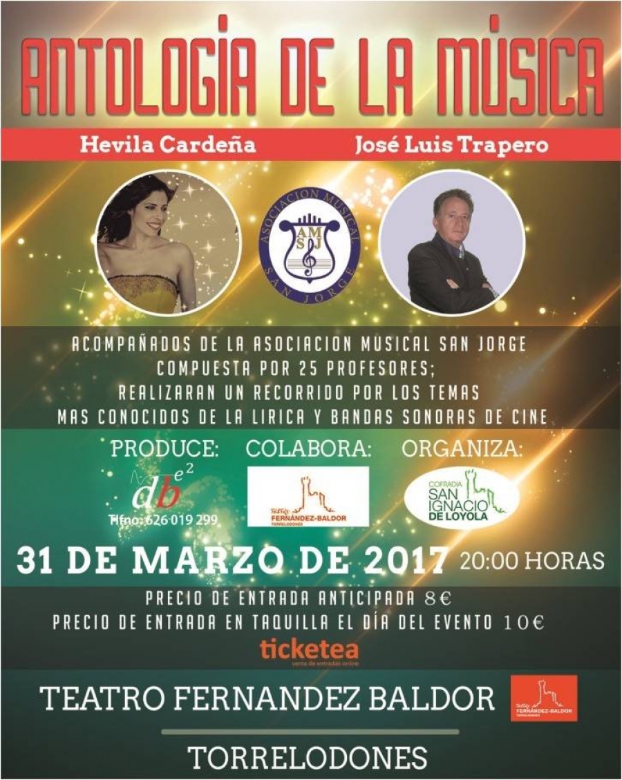 El teatro Fern&aacute;ndez Baldor acoge una Antolog&iacute;a de la m&uacute;sica