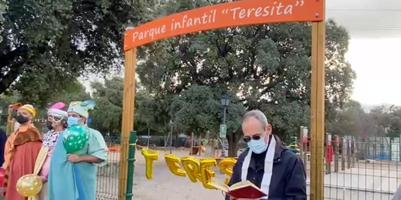 Inaugurado en El Escorial el parque infantil Teresita en honor a «la niña misionera»