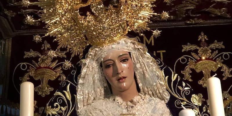 La hermandad de Jesús el Pobre honra a su titular mariana, María Santísima del Dulce Nombre