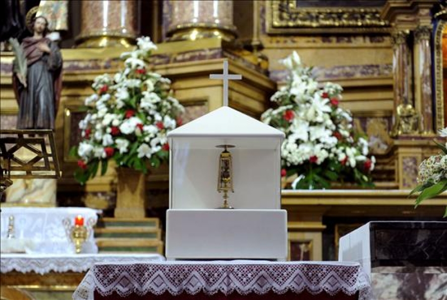 Monseñor Martín Abad: “Las reliquias de san Pantaleón nos reenvían al Cuerpo y a la Sangre de Cristo”