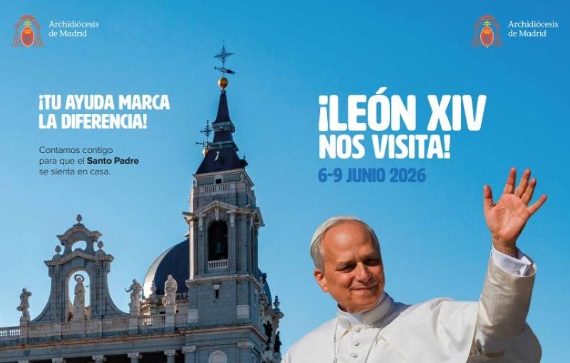 Este domingo 12 de abril, colecta extraordinaria con motivo del viaje apost&oacute;lico del Papa Le&oacute;n XIV en la archidi&oacute;cesis de Madrid