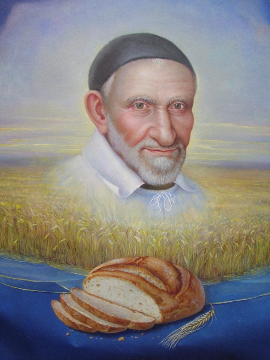 &Aacute;ngel G&oacute;mez presenta en La Milagrosa un nuevo cuadro de san Vicente de Pa&uacute;l