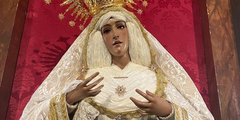 La Hermandad de Jes&uacute;s El Pobre da a conocer los cultos en honor a Mar&iacute;a Sant&iacute;sima del Dulce Nombre en su Soledad