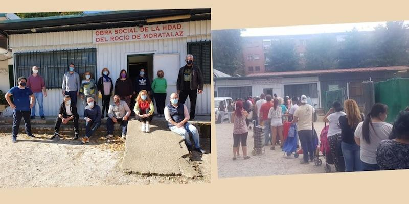 La Obra Social de la Hermandad del Rocío de Moratalaz distribuyó más de 100.000 kilos de comida en 2020