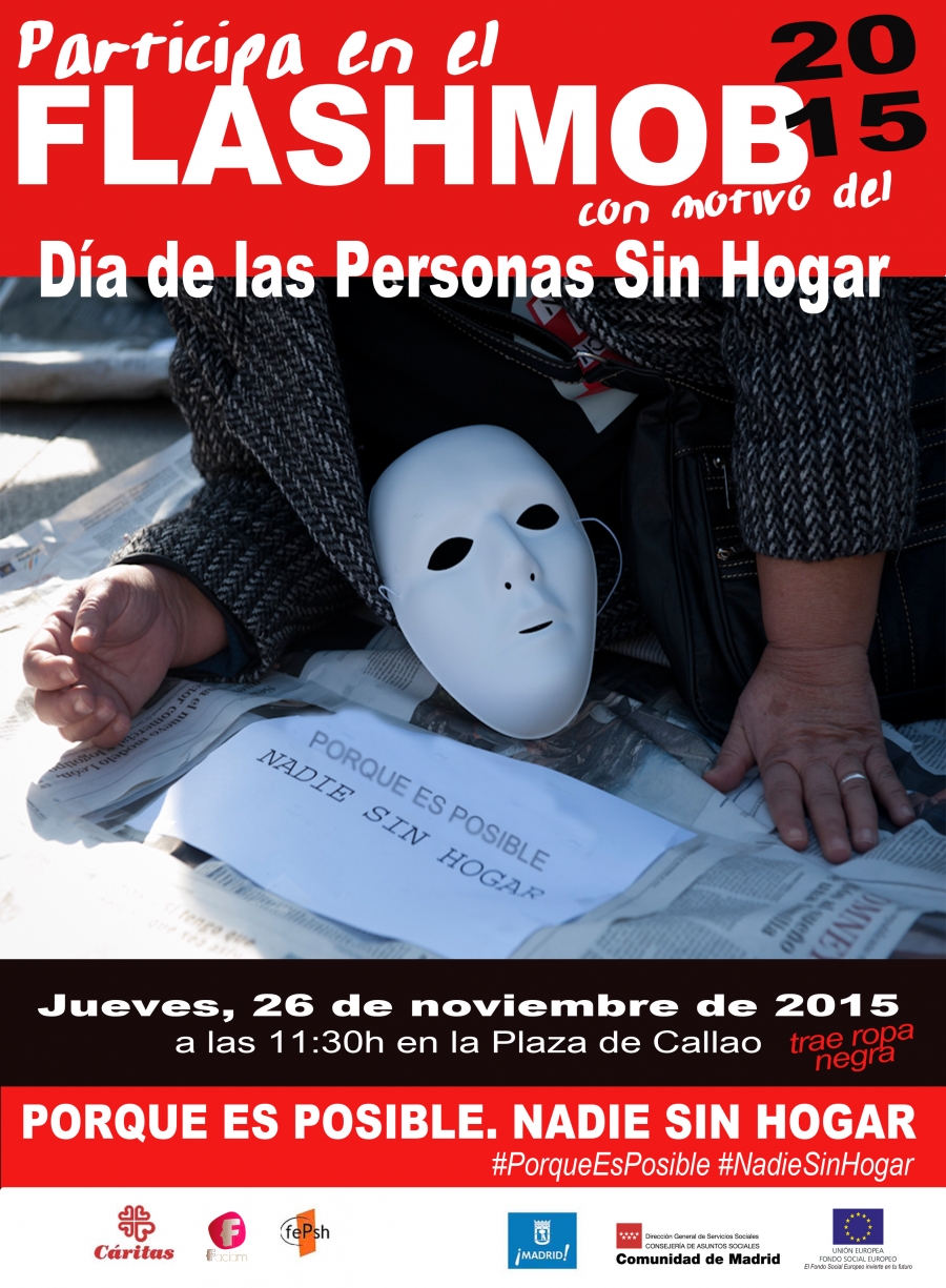 Flashmob con motivo del D&iacute;a de las Personas sin Hogar