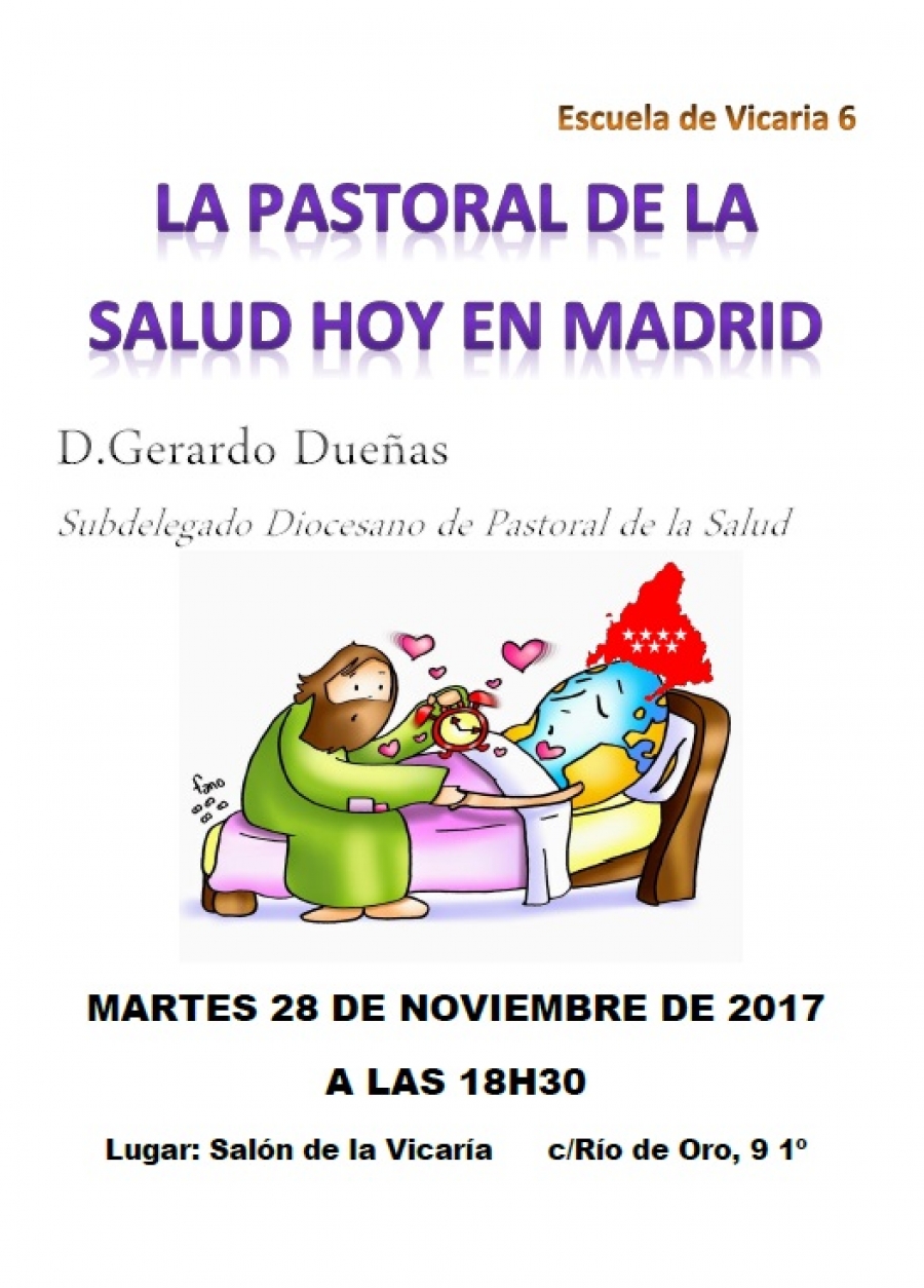 Gerardo Due&ntilde;as habla esta tarde de la Pastoral de la Salud en Madrid