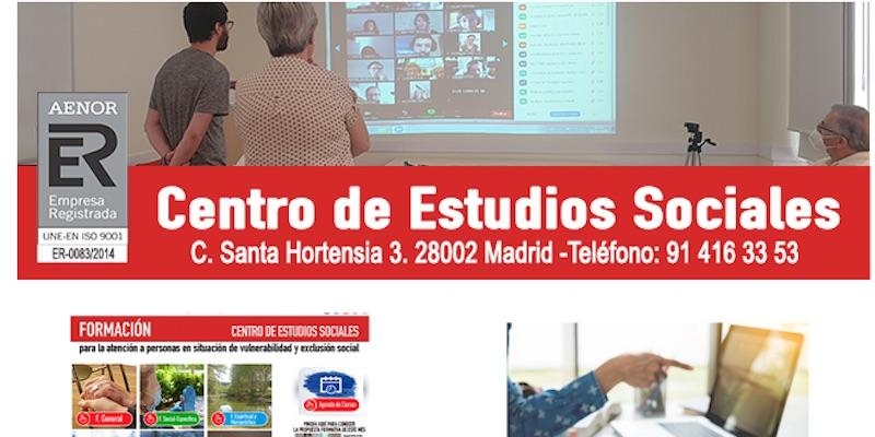 El Centro de Estudios Sociales de Cáritas Diocesana de Madrid arranca su programa de formación para el curso 2020/2021