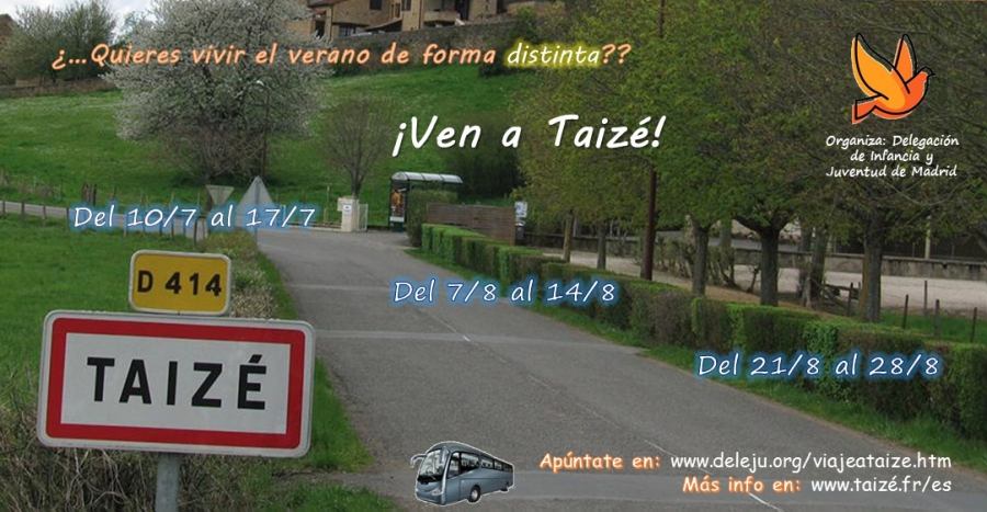 La Delegaci&oacute;n de Juventud organiza autobuses a Taiz&eacute;