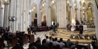 El cardenal Cobo, al Papa Le&oacute;n XIV en la catedral de la Almudena: &laquo;Gracias por ayudarnos a mirar hacia los ojos de nuestra Madre, para aprender tambi&eacute;n a mirarnos mejor entre nosotros&raquo;
