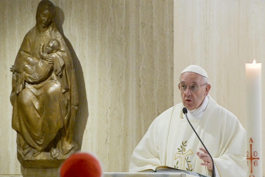 Francisco en Santa Marta: 'La alegr&iacute;a sin esperanza es simple diversi&oacute;n'