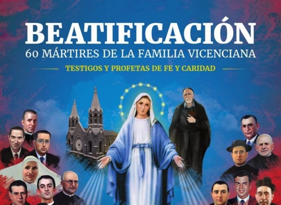 Monseñor Martínez Camino celebra una Eucaristía ante las reliquias de los misioneros paúles beatificados